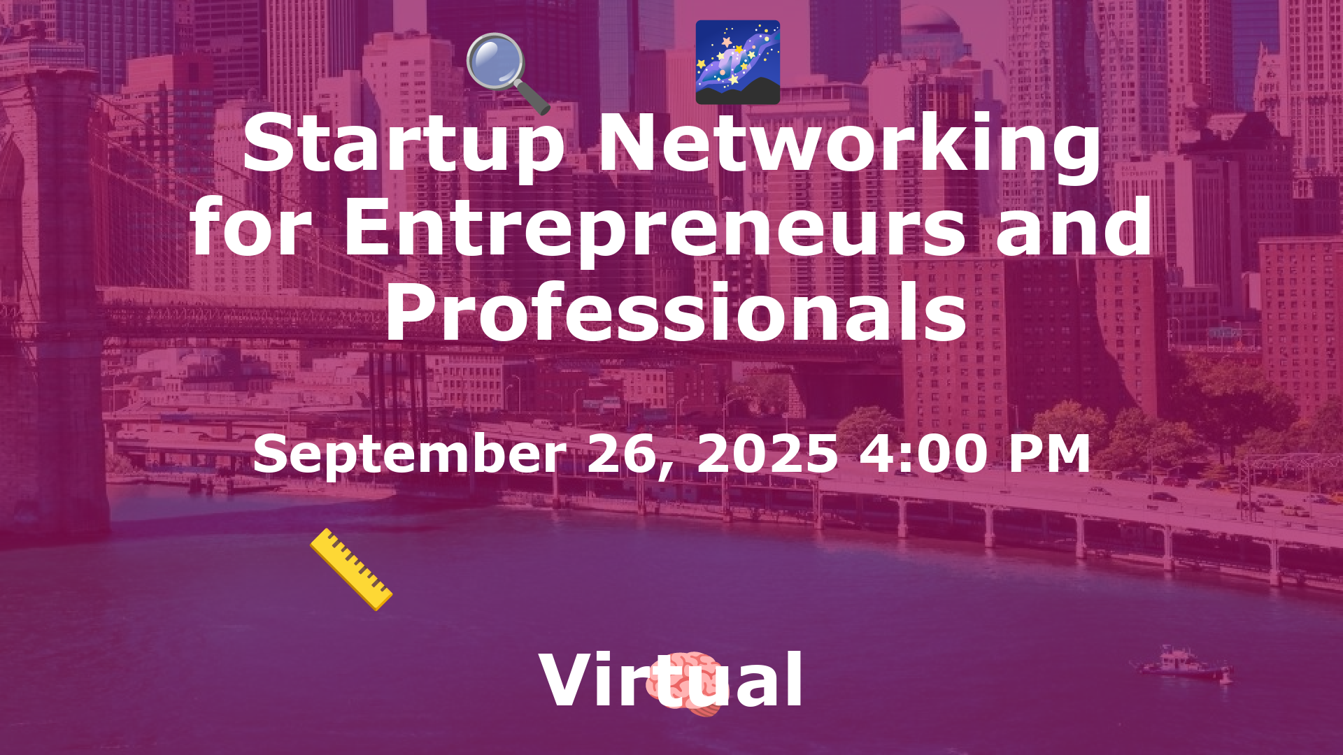 Startup Networking for Entrepreneurs and Professionals event image